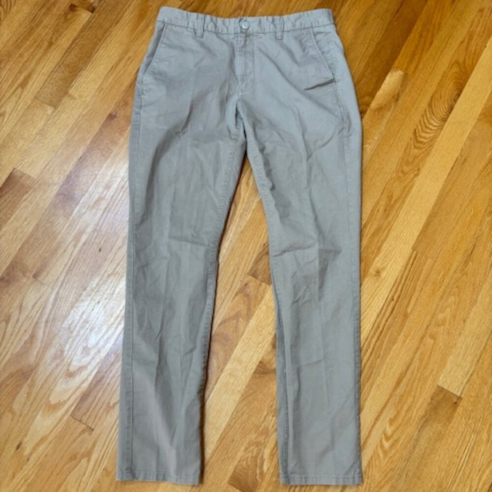 Bonobos Khaki Chino Pants Size 32/34 Tailored fit Preppy Business casual